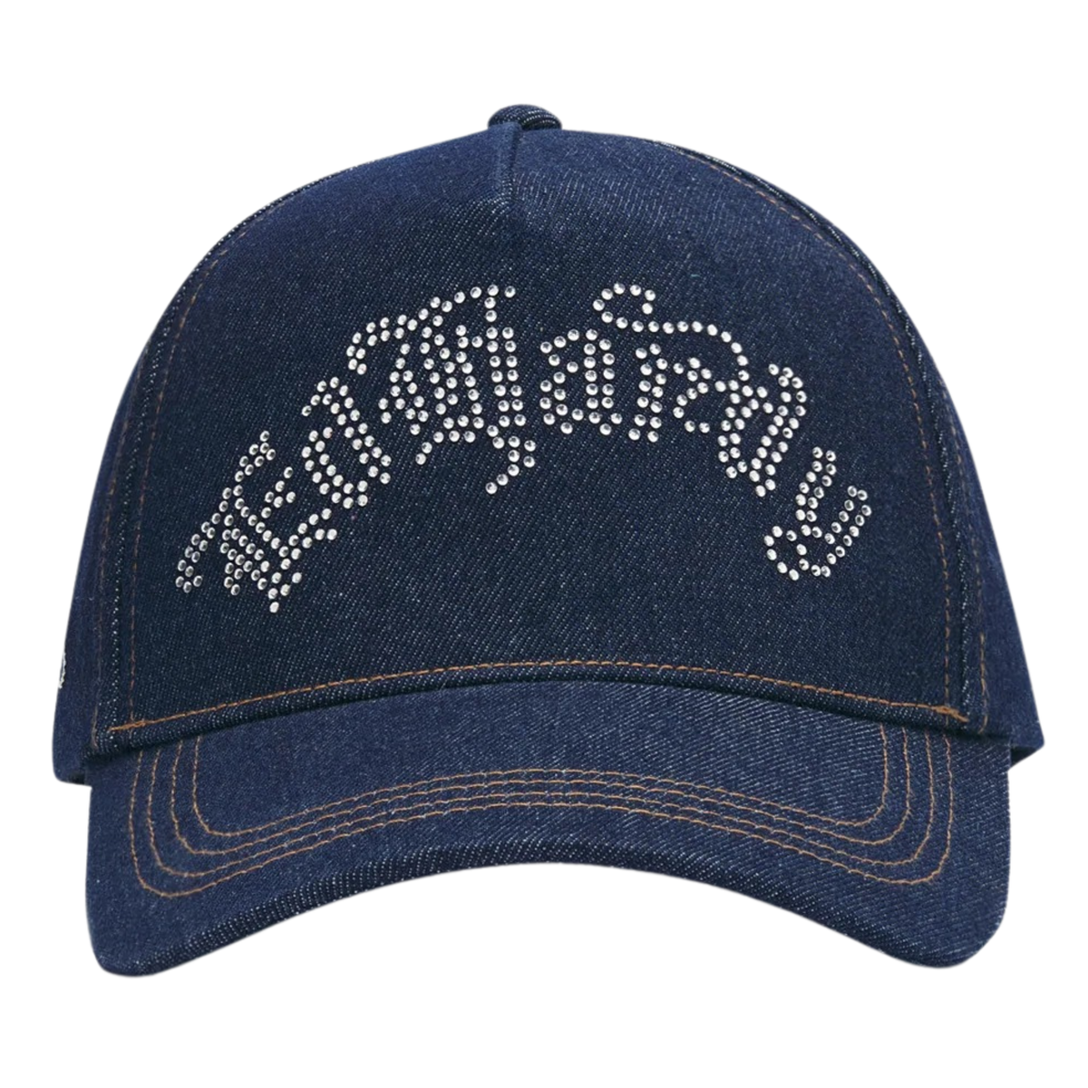 Ed Hardy Diamante Gothic 5 Panel Indigo Trucker Cap - OnSize