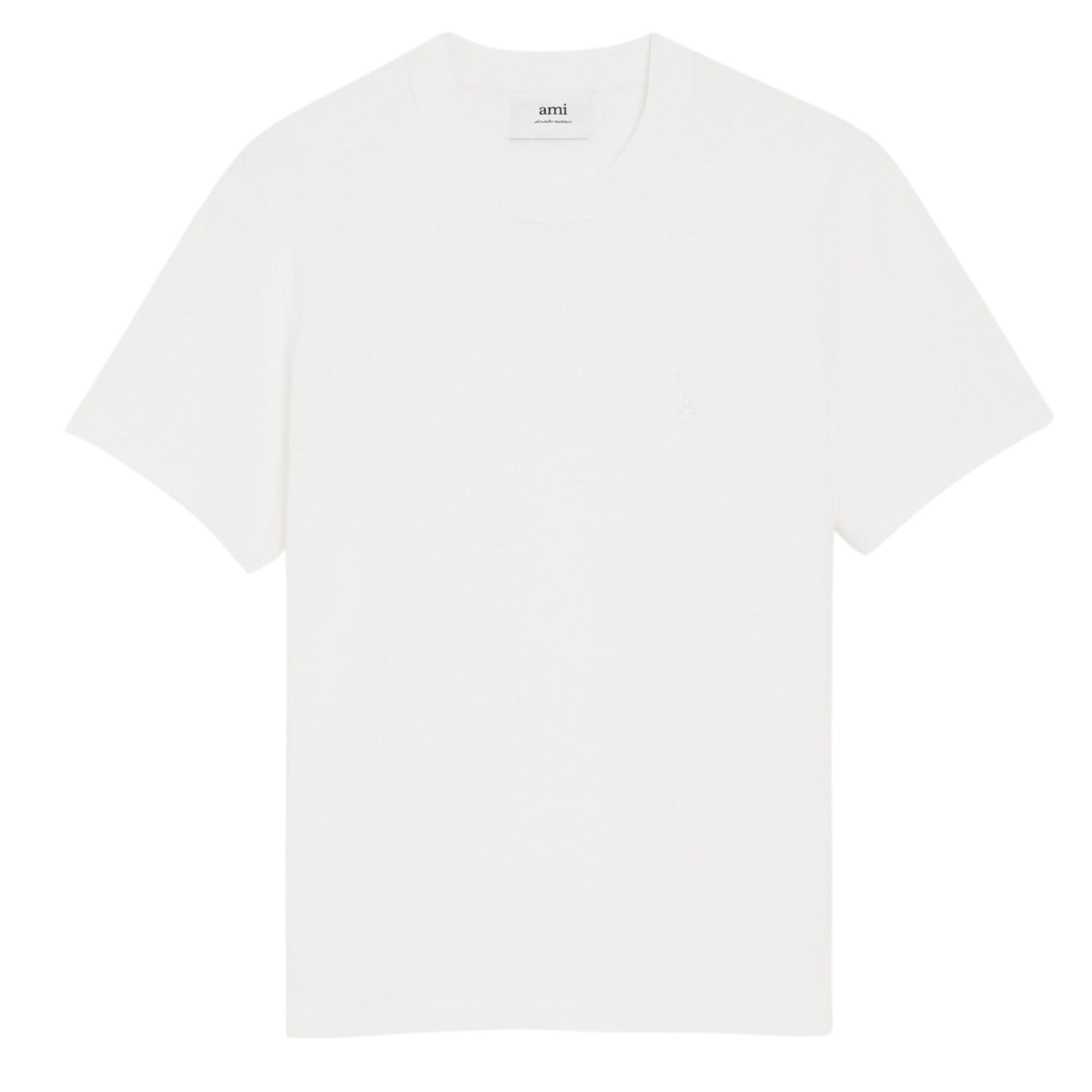 Ami Paris Ami De Coeur Organic Cotton T-Shirt White - OnSize