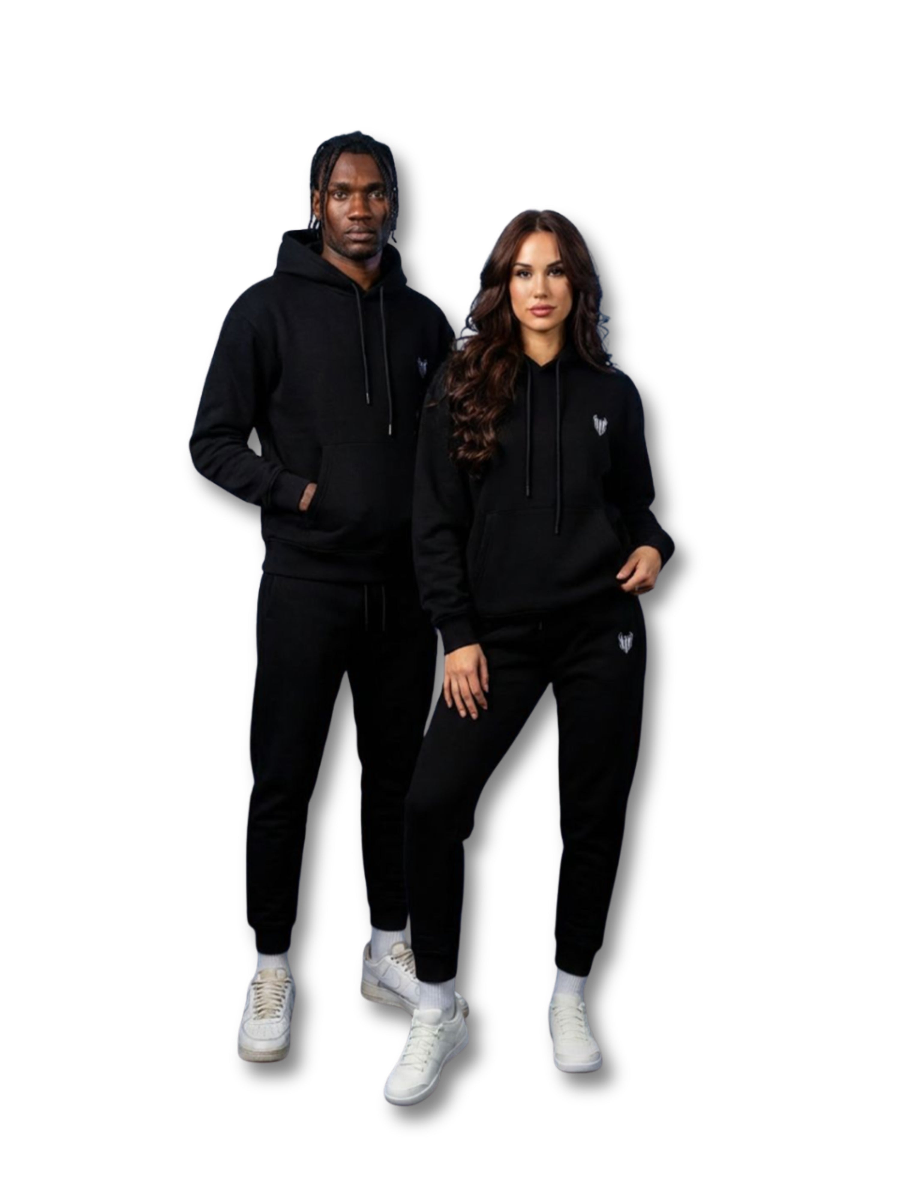 HELL FIGHT Basic Sweatpants Black - OnSize
