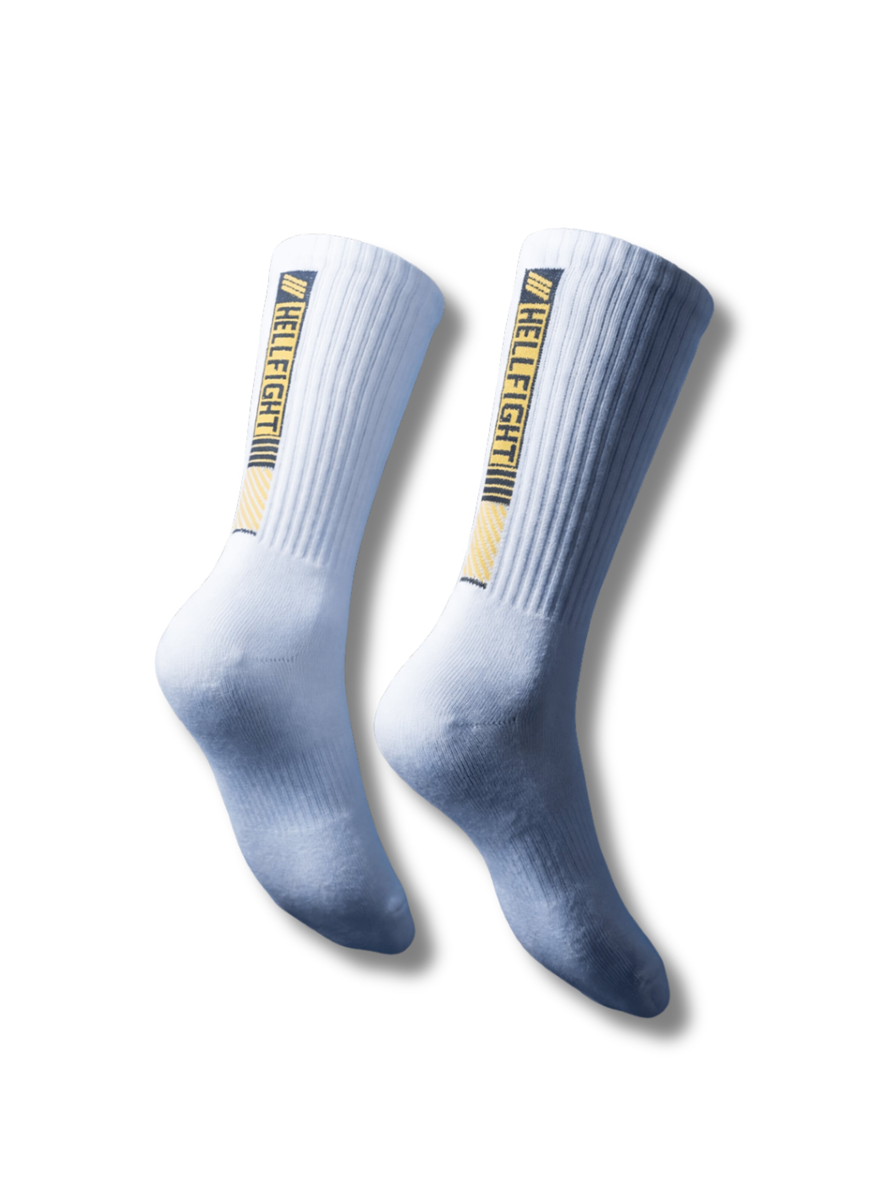 HELL FIGHT Socks White Gold - OnSize