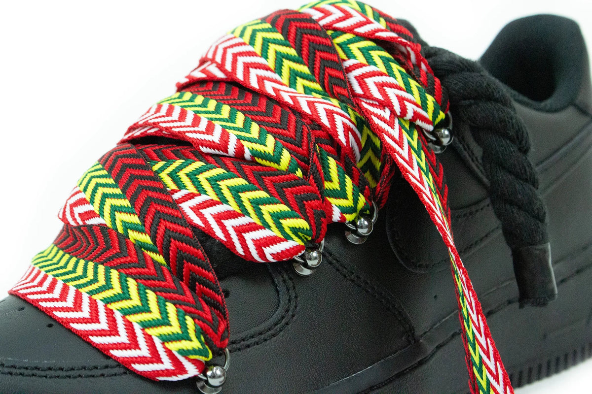 Nike Air Force 1 Low ‘07 Black / Lanvin Yellow Red Rope - OnSize