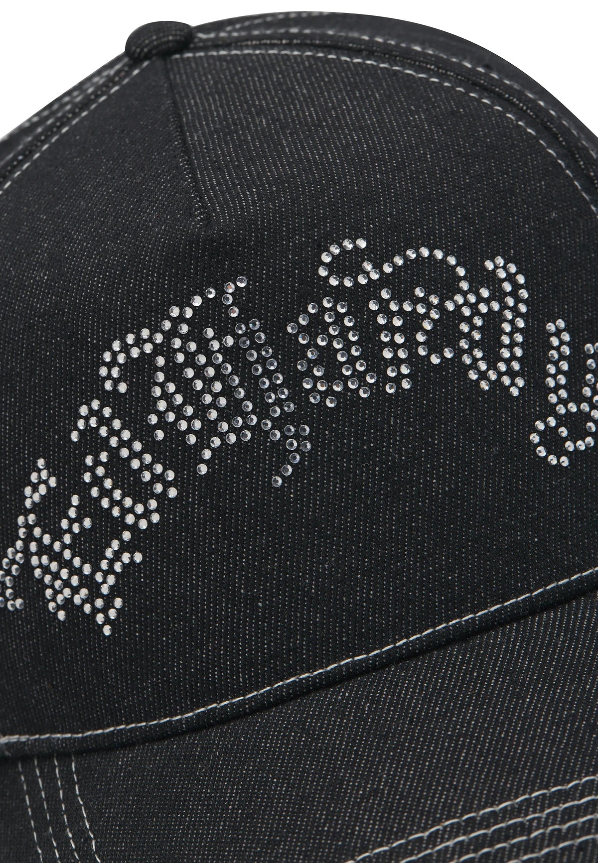 Ed Hardy Diamante Gothic 5 Panel Black Trucker Cap - OnSize