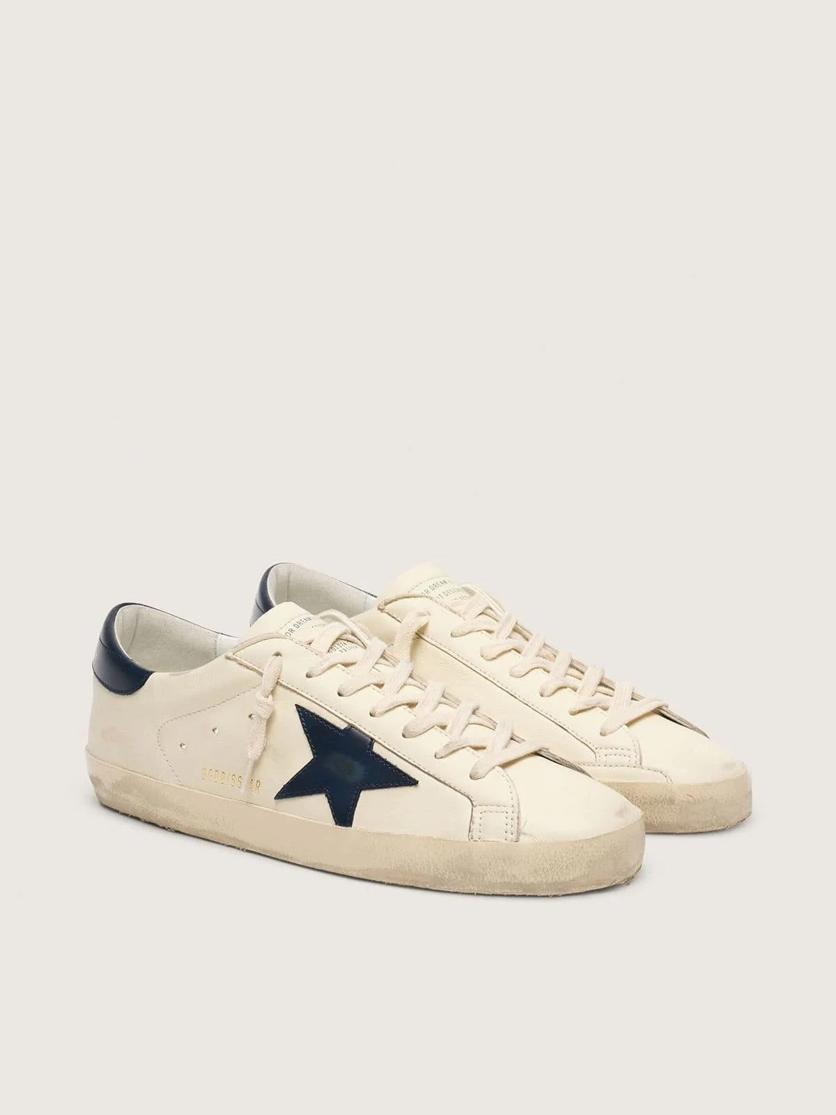 Golden Goose Super-Star Beige Night Blue - OnSize