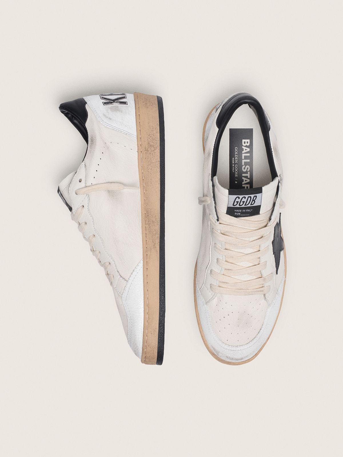 Golden Goose Ball Star White Black - OnSize