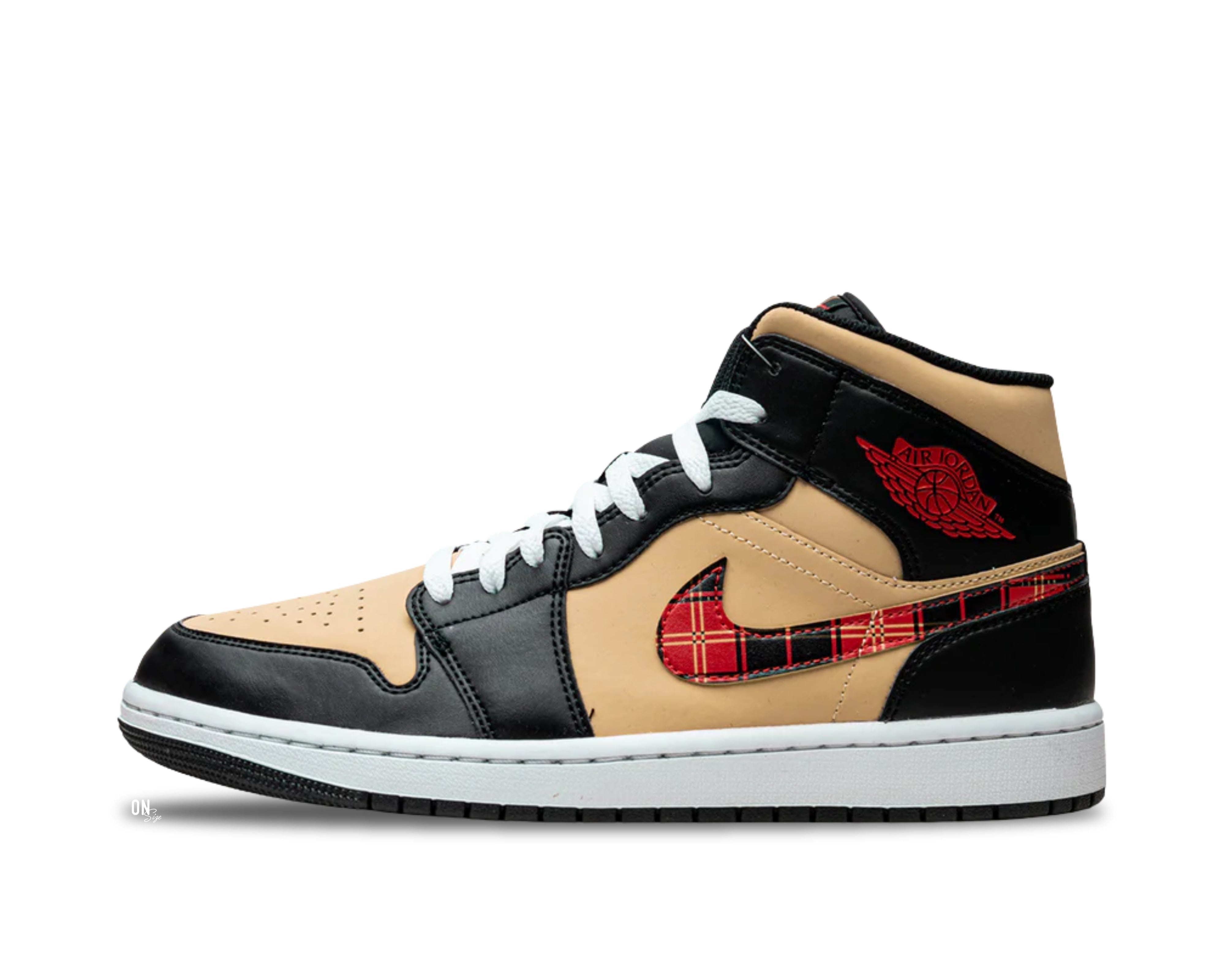 Jordan 1 Mid Tartan Swoosh - OnSize