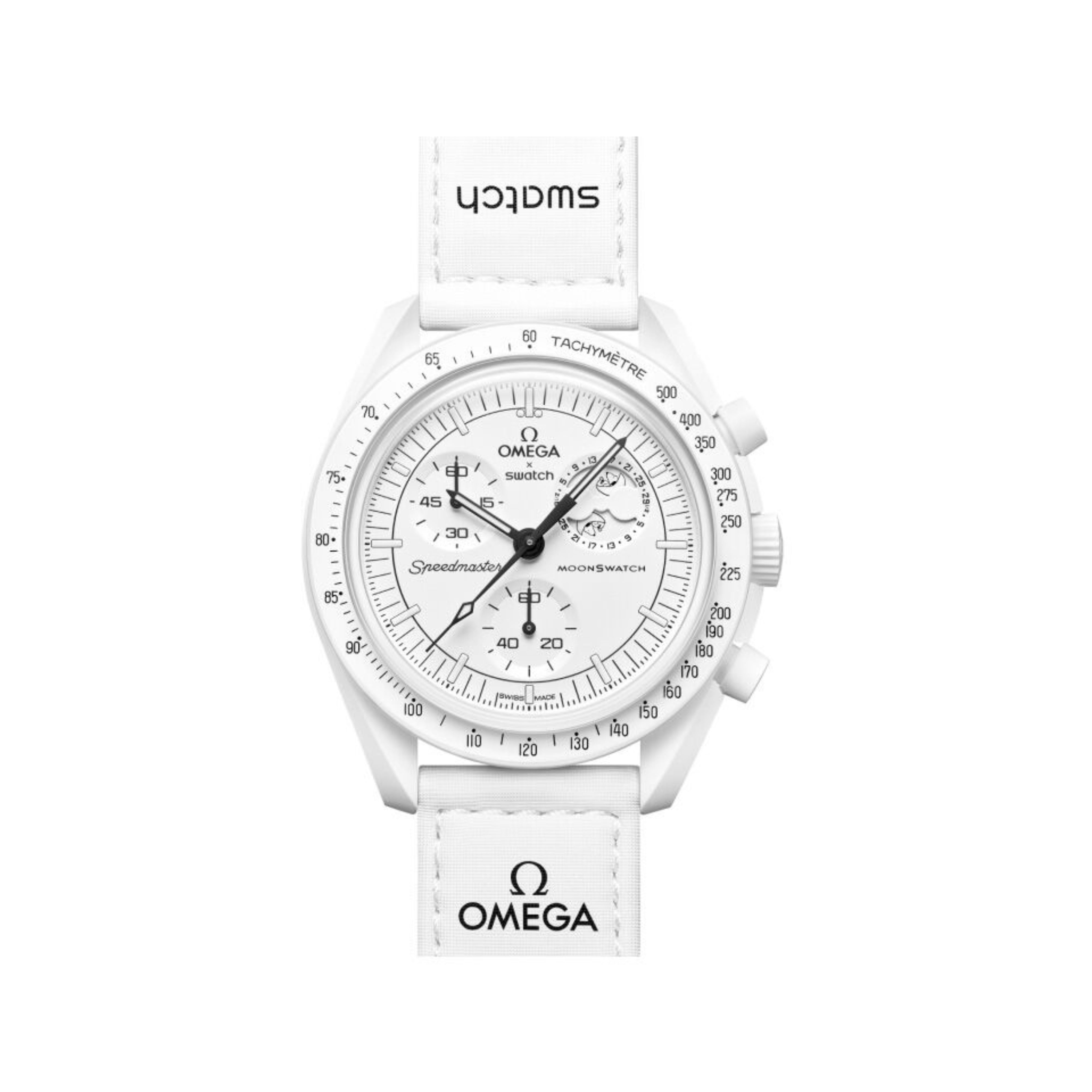Swatch x Omega Bioceramic Moonswatch Mission To Moonphase Snoopy - OnSize