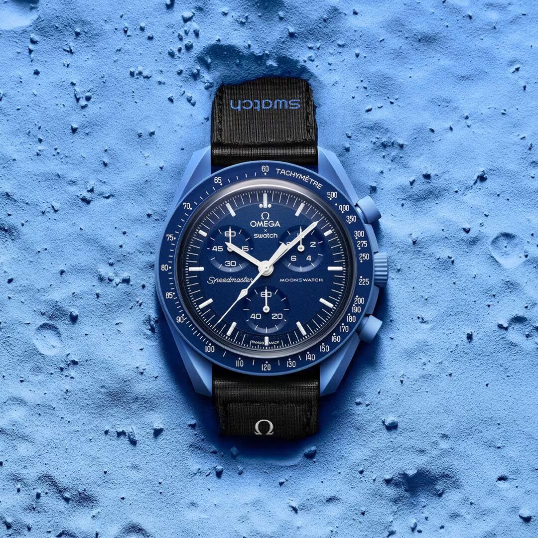Swatch x Omega Bioceramic Moonswatch Mission to Neptune - OnSize